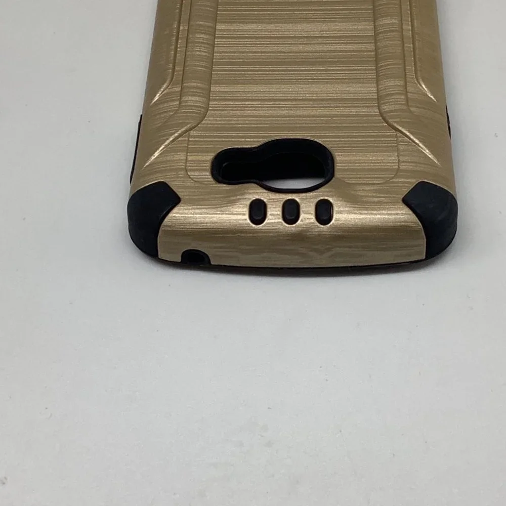 LG Spree Optimus Zone 3 VS425 K4 Shockproof Slim Combat Brushed‎ Phone Case Gold